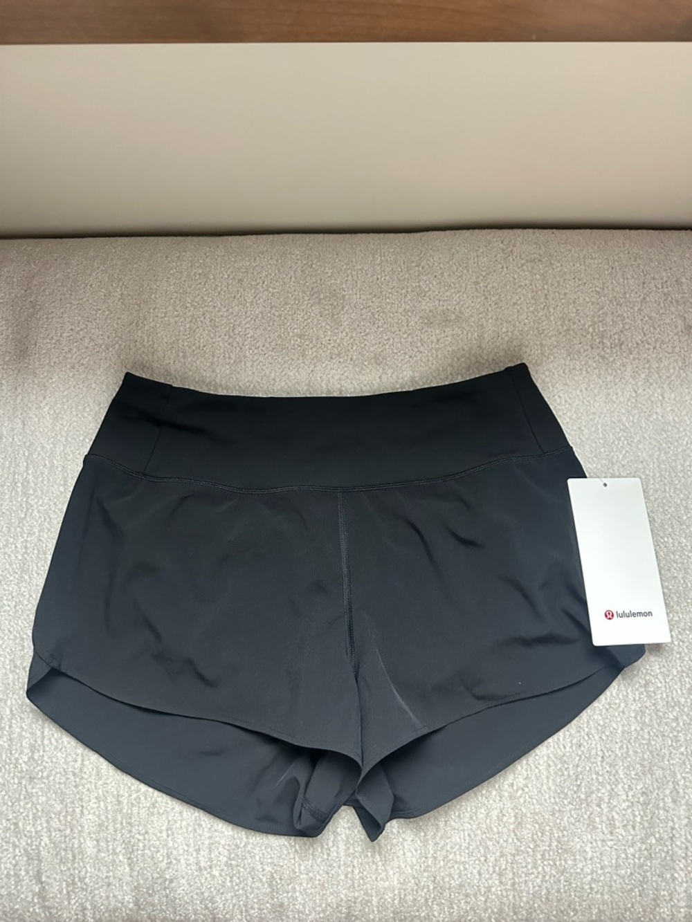 lululemon athletica Black High-Rise Running Shorts